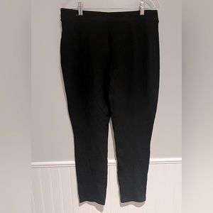 Larry Levine Solid Black Stretch High Waisted Skinny Dress Legging Size Large